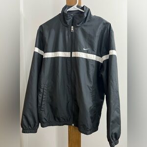 Nike grey and‎ White Windbreaker Jacket